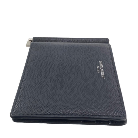 【中古】 Saint Laurent サンローラン ビルクリップウォレット 2つ折り マネークリップ 378005 黒 23017646 AS 【中古】 Saint Laurent サンローラン ビルクリップウォレット 2つ折り マネークリップ 378005 黒 23017646 AS