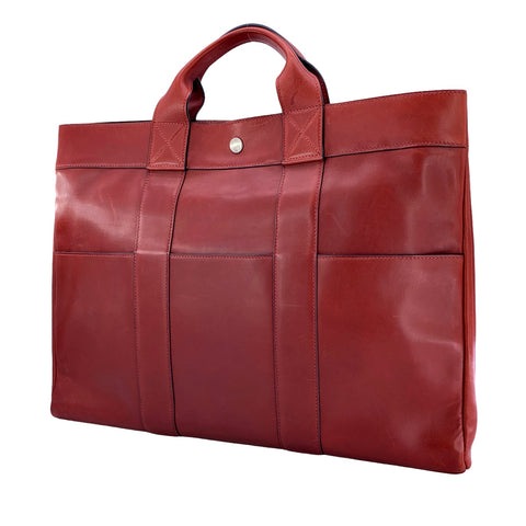 【中古】 HERMES エルメス フールトゥMM オールレザー トートバッグ レッド □F刻印 エヴァーカーフ ハンドバッグ 23021861 AO 【中古】 HERMES エルメス フールトゥMM オールレザー トートバッグ レッド □F刻印 エヴァーカーフ ハンドバッグ 23021861 AO