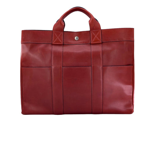 【中古】 HERMES エルメス フールトゥMM オールレザー トートバッグ レッド □F刻印 エヴァーカーフ ハンドバッグ 23021861 AO 【中古】 HERMES エルメス フールトゥMM オールレザー トートバッグ レッド □F刻印 エヴァーカーフ ハンドバッグ 23021861 AO