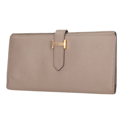 【中古】 HERMES エルメス ベアン スフレ ヴォー・エプソン エトゥープ ゴールド金具 C刻印 長財布 エトープ 二つ折り ウォレット 23021986 RS 【中古】 HERMES エルメス ベアン スフレ ヴォー・エプソン エトゥープ ゴールド金具 C刻印 長財布 エトープ 二つ折り ウォレット 23021986 RS