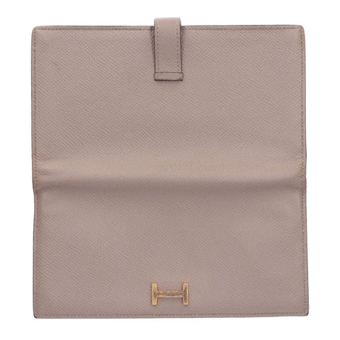 【中古】 HERMES エルメス ベアン スフレ ヴォー・エプソン エトゥープ ゴールド金具 C刻印 長財布 エトープ 二つ折り ウォレット 23021986 RS 【中古】 HERMES エルメス ベアン スフレ ヴォー・エプソン エトゥープ ゴールド金具 C刻印 長財布 エトープ 二つ折り ウォレット 23021986 RS