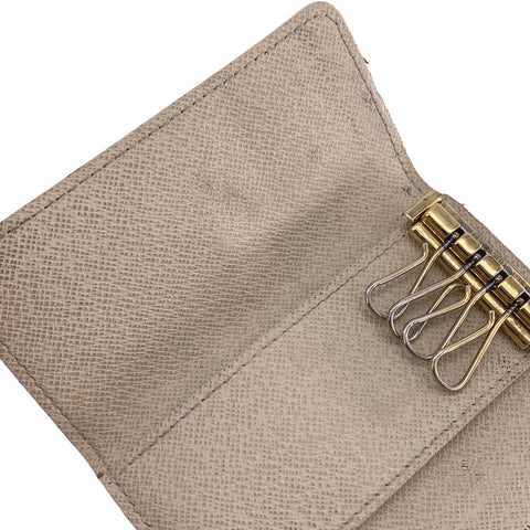 【中古】 LOUIS VUITTON ルイ・ヴィトン キーケース ミュルティクレ4 ダミエ・アズール 23027323 NT 【中古】 LOUIS VUITTON ルイ・ヴィトン キーケース ミュルティクレ4 ダミエ・アズール 23027323 NT