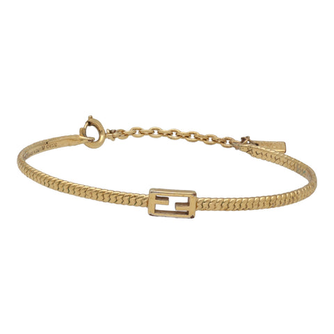 【中古】 Fendi フェンディ バゲット ブレスレット 8AG988B08F0CFK ゴールド FF ズッカ バングル 23027644 RS 【中古】 Fendi フェンディ バゲット ブレスレット 8AG988B08F0CFK ゴールド FF ズッカ バングル 23027644 RS