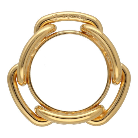 【中古】 HERMES エルメス シェーヌダンクル スカーフリング ゴールド GP アクセサリー 23028806 RS 【中古】 HERMES エルメス シェーヌダンクル スカーフリング ゴールド GP アクセサリー 23028806 RS