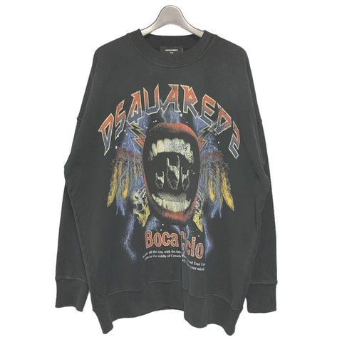 【中古】 DSQUARED2 ディースクエアード ヴィンテージ加工 スウェット トレーナー XXS S75GU0387 ブラック 黒 トップス 長袖 フリース 23028834 RS 【中古】 DSQUARED2 ディースクエアード ヴィンテージ加工 スウェット トレーナー XXS S75GU0387 ブラック 黒 トップス 長袖 フリース 23028834 RS