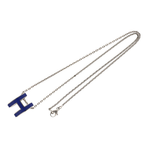 【中古】 HERMES エルメス ポップ アッシュ ネックレス シルバー/ブルー Hモチーフ ペンダント23029343DS 【中古】 HERMES エルメス ポップ アッシュ ネックレス シルバー/ブルー Hモチーフ ペンダント23029343DS