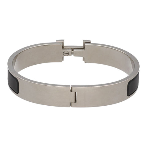 【中古】 HERMES エルメス クリッククラック PM ブラック シルバー バングル ブレスレット 23029396 RS 【中古】 HERMES エルメス クリッククラック PM ブラック シルバー バングル ブレスレット 23029396 RS
