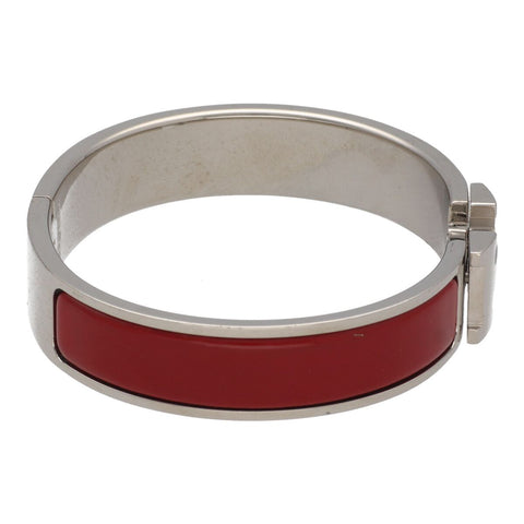 【中古】 HERMES エルメス クリッククラック PM レッド シルバー バングル ブレスレット 23029401 RS 【中古】 HERMES エルメス クリッククラック PM レッド シルバー バングル ブレスレット 23029401 RS