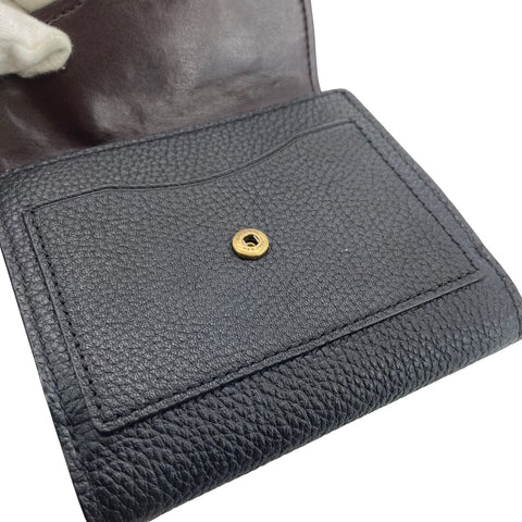 【中古】 COACH コーチ レディース 3つ折財布 レザー 黒 23031499 AS 【中古】 COACH コーチ レディース 3つ折財布 レザー 黒 23031499 AS