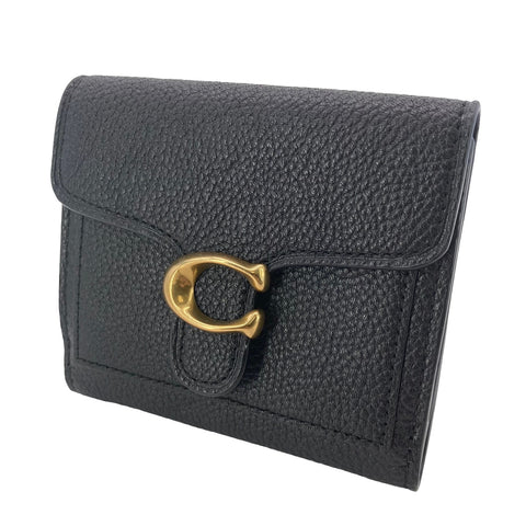 【中古】 COACH コーチ レディース 3つ折財布 レザー 黒 23031499 AS 【中古】 COACH コーチ レディース 3つ折財布 レザー 黒 23031499 AS