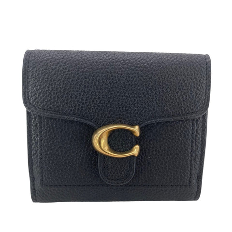 【中古】 COACH コーチ レディース 3つ折財布 レザー 黒 23031499 AS 【中古】 COACH コーチ レディース 3つ折財布 レザー 黒 23031499 AS