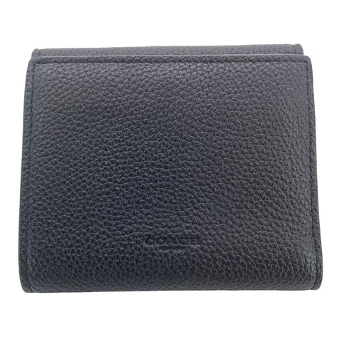 【中古】 COACH コーチ レディース 3つ折財布 レザー 黒 23031499 AS 【中古】 COACH コーチ レディース 3つ折財布 レザー 黒 23031499 AS