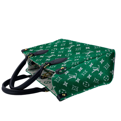 【中古】 LOUIS VUITTON ルイ・ヴィトン LVマッチ オンザゴーPM M46216 モノグラム ジャガード ベルベット グリーン 23032526 RD 【中古】 LOUIS VUITTON ルイ・ヴィトン LVマッチ オンザゴーPM M46216 モノグラム ジャガード ベルベット グリーン 23032526 RD