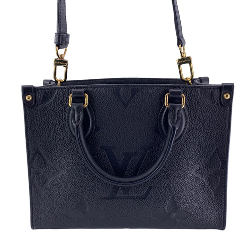 【中古】 LOUIS VUITTON ルイ・ヴィトン オンザゴーPM M45653 ハンドバッグ ショルダーバッグ アンプラント ノワール 23033350 RD 【中古】 LOUIS VUITTON ルイ・ヴィトン オンザゴーPM M45653 ハンドバッグ ショルダーバッグ アンプラント ノワール 23033350 RD