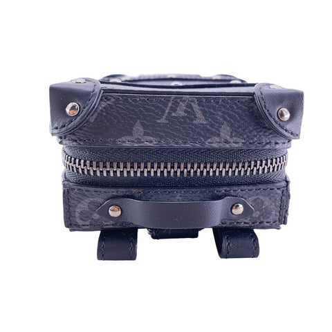 【中古】 LOUIS VUITTON ルイ・ヴィトン モノグラム エクリプス M80221 ポルトクレ バックパック トランク バッグチャーム ブラック SV金具23040954 HO 【中古】 LOUIS VUITTON ルイ・ヴィトン モノグラム エクリプス M80221 ポルトクレ バックパック トランク バッグチャーム ブラック SV金具23040954 HO