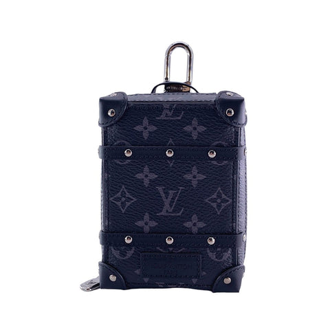 【中古】 LOUIS VUITTON ルイ・ヴィトン モノグラム エクリプス M80221 ポルトクレ バックパック トランク バッグチャーム ブラック SV金具23040954 HO 【中古】 LOUIS VUITTON ルイ・ヴィトン モノグラム エクリプス M80221 ポルトクレ バックパック トランク バッグチャーム ブラック SV金具23040954 HO