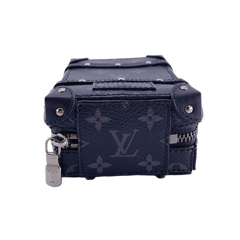 【中古】 LOUIS VUITTON ルイ・ヴィトン モノグラム エクリプス M80221 ポルトクレ バックパック トランク バッグチャーム ブラック SV金具23040954 HO 【中古】 LOUIS VUITTON ルイ・ヴィトン モノグラム エクリプス M80221 ポルトクレ バックパック トランク バッグチャーム ブラック SV金具23040954 HO