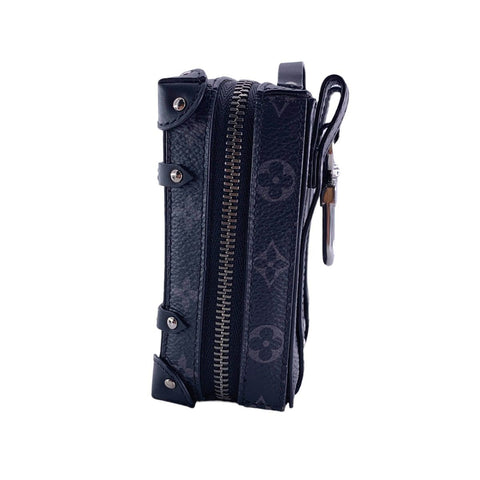 【中古】 LOUIS VUITTON ルイ・ヴィトン モノグラム エクリプス M80221 ポルトクレ バックパック トランク バッグチャーム ブラック SV金具23040954 HO 【中古】 LOUIS VUITTON ルイ・ヴィトン モノグラム エクリプス M80221 ポルトクレ バックパック トランク バッグチャーム ブラック SV金具23040954 HO