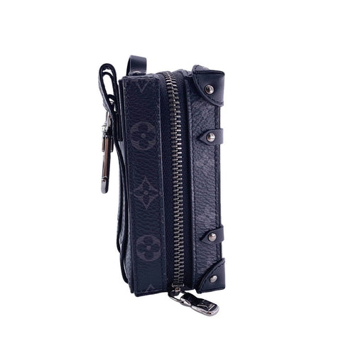 【中古】 LOUIS VUITTON ルイ・ヴィトン モノグラム エクリプス M80221 ポルトクレ バックパック トランク バッグチャーム ブラック SV金具23040954 HO 【中古】 LOUIS VUITTON ルイ・ヴィトン モノグラム エクリプス M80221 ポルトクレ バックパック トランク バッグチャーム ブラック SV金具23040954 HO