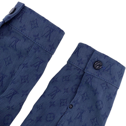 【中古】 LOUIS VUITTON ルイ・ヴィトン モノグラム デニムジャケット 46 RM192M QJQ HHA20W インディゴ ブルー 総柄 LV Gジャン アウター ブルゾン 23043183 RS 【中古】 LOUIS VUITTON ルイ・ヴィトン モノグラム デニムジャケット 46 RM192M QJQ HHA20W インディゴ ブルー 総柄 LV Gジャン アウター ブルゾン 23043183 RS