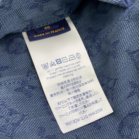 【中古】 LOUIS VUITTON ルイ・ヴィトン モノグラム デニムジャケット 46 RM192M QJQ HHA20W インディゴ ブルー 総柄 LV Gジャン アウター ブルゾン 23043183 RS 【中古】 LOUIS VUITTON ルイ・ヴィトン モノグラム デニムジャケット 46 RM192M QJQ HHA20W インディゴ ブルー 総柄 LV Gジャン アウター ブルゾン 23043183 RS