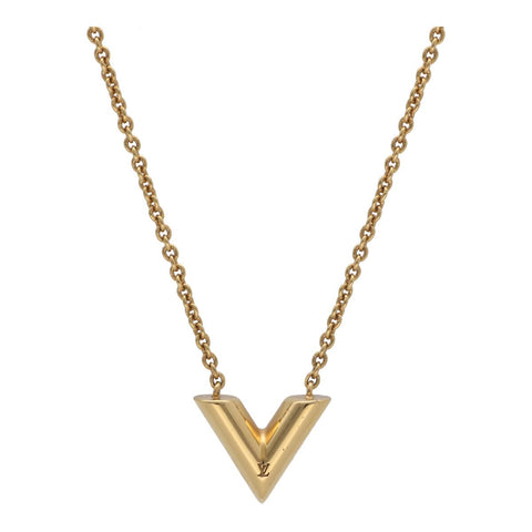 【中古】 LOUIS VUITTON ルイヴィトン ネックレス・エセンシャル V M61083 ゴールド ペンダント 23043506DS 【中古】 LOUIS VUITTON ルイヴィトン ネックレス・エセンシャル V M61083 ゴールド ペンダント 23043506DS