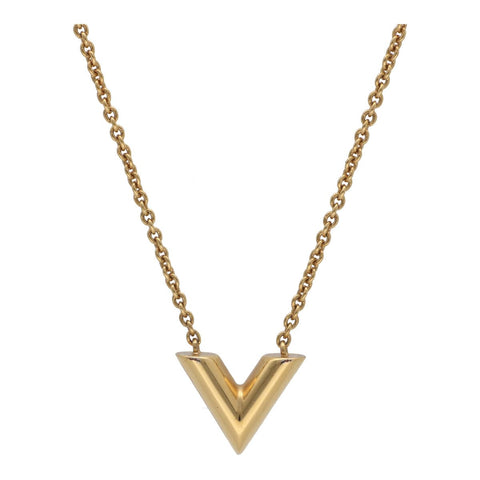 【中古】 LOUIS VUITTON ルイヴィトン ネックレス・エセンシャル V M61083 ゴールド ペンダント 23043506DS 【中古】 LOUIS VUITTON ルイヴィトン ネックレス・エセンシャル V M61083 ゴールド ペンダント 23043506DS