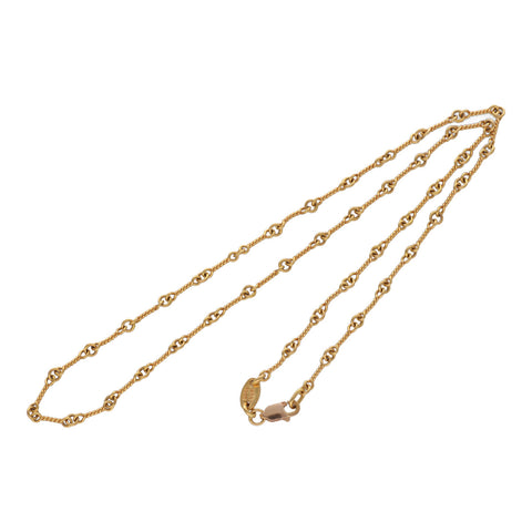 【中古】 CHROME HEARTS クロムハーツ ツイストチェーン 16inch 22K ゴールド ネックレス 16インチ 18008997 RS