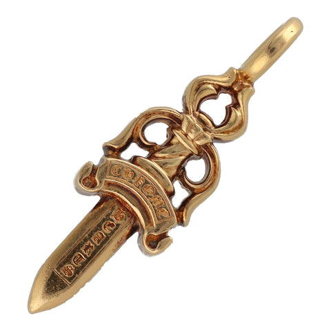 【中古】 CHROME HEARTS クロムハーツ ダブルダガー 22K パヴェダイヤ ペンダントトップ ネックレス アクセサリー 19001239 AO