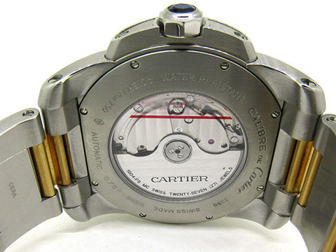 【中古】 Cartier カルティエ  男女兼用腕時計   カルティエCartier カリブルドゥカルティエ W7100036/3389 ステンレススチール/ピンクゴールド SS×PGホワイトダイヤルメンズ・レディース 人気ブランド【中古】xx19-5347ok 19005347