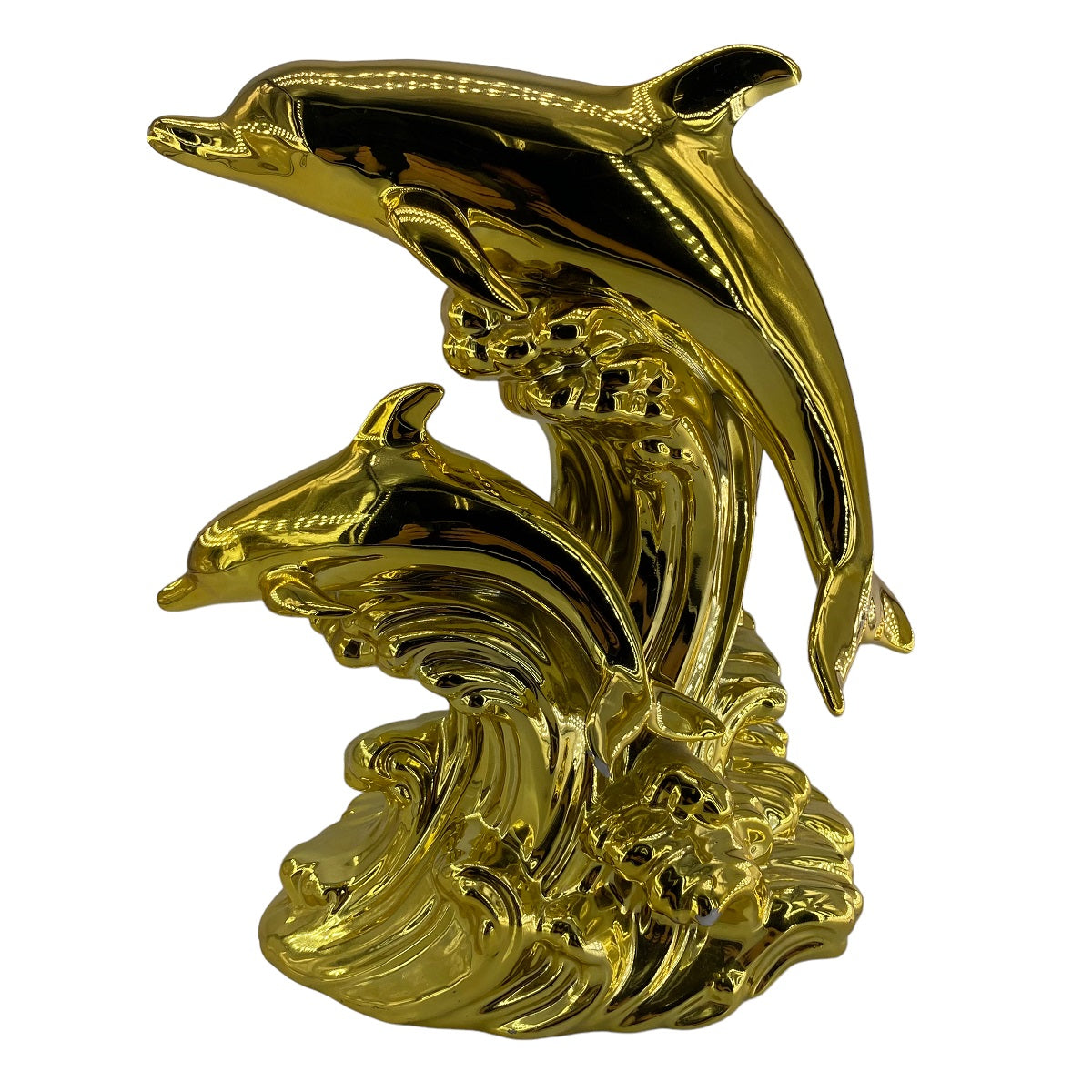 【中古】 Dolphin ドルフィン 空きボトル ゴールド 塗装剥げあり 空瓶 500ml インテリア 21014240 AS