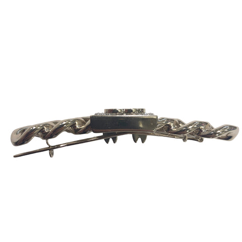 【中古】 CHANEL シャネル ココマーク ラインストーン バレッタ B21C ゴールド 髪留め クリップ ロゴ 21035049 DS