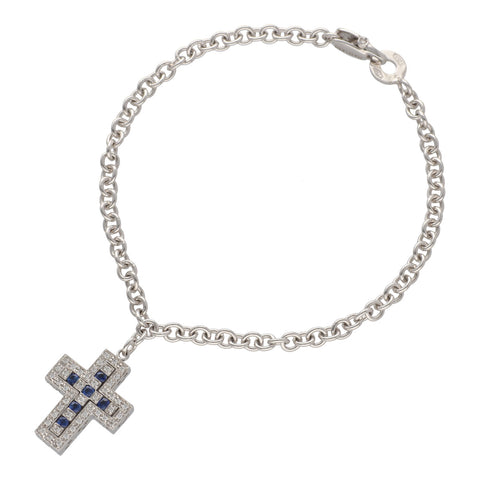 【中古】 Damiani ダミアーニ ベルエポック ブレスレット 20014794 K18WG サファイア ダイヤモンド ホワイトゴールド 21036516 RS