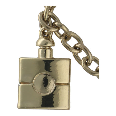 【中古】 Saint Laurent サンローラン 香水ボトル ロゴ チェーン ブレスレット ゴールド YSL パフューム モチーフ アイコン 21038917 RS