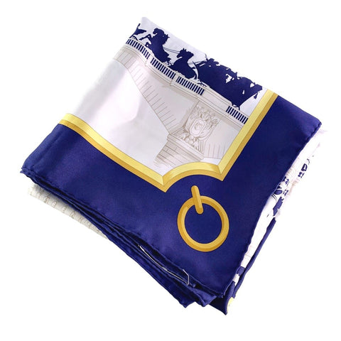 【中古】 HERMES エルメス カレ90 レディースマフラー・ストール   カレ90 パリの橋 LES PONTS DE PARIS スカーフ  22005831