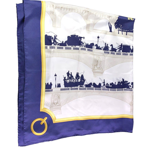 【中古】 HERMES エルメス カレ90 レディースマフラー・ストール   カレ90 パリの橋 LES PONTS DE PARIS スカーフ  22005831