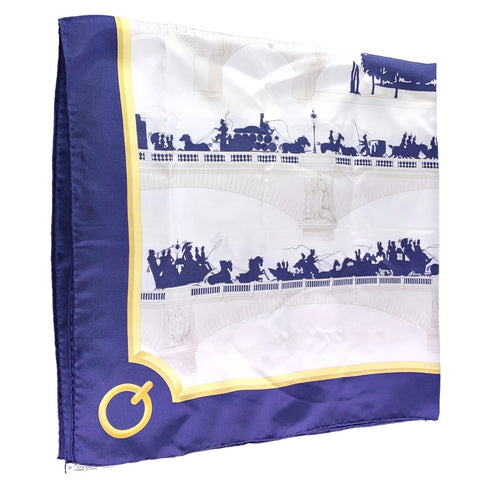 【中古】 HERMES エルメス カレ90 レディースマフラー・ストール   カレ90 パリの橋 LES PONTS DE PARIS スカーフ  22005831