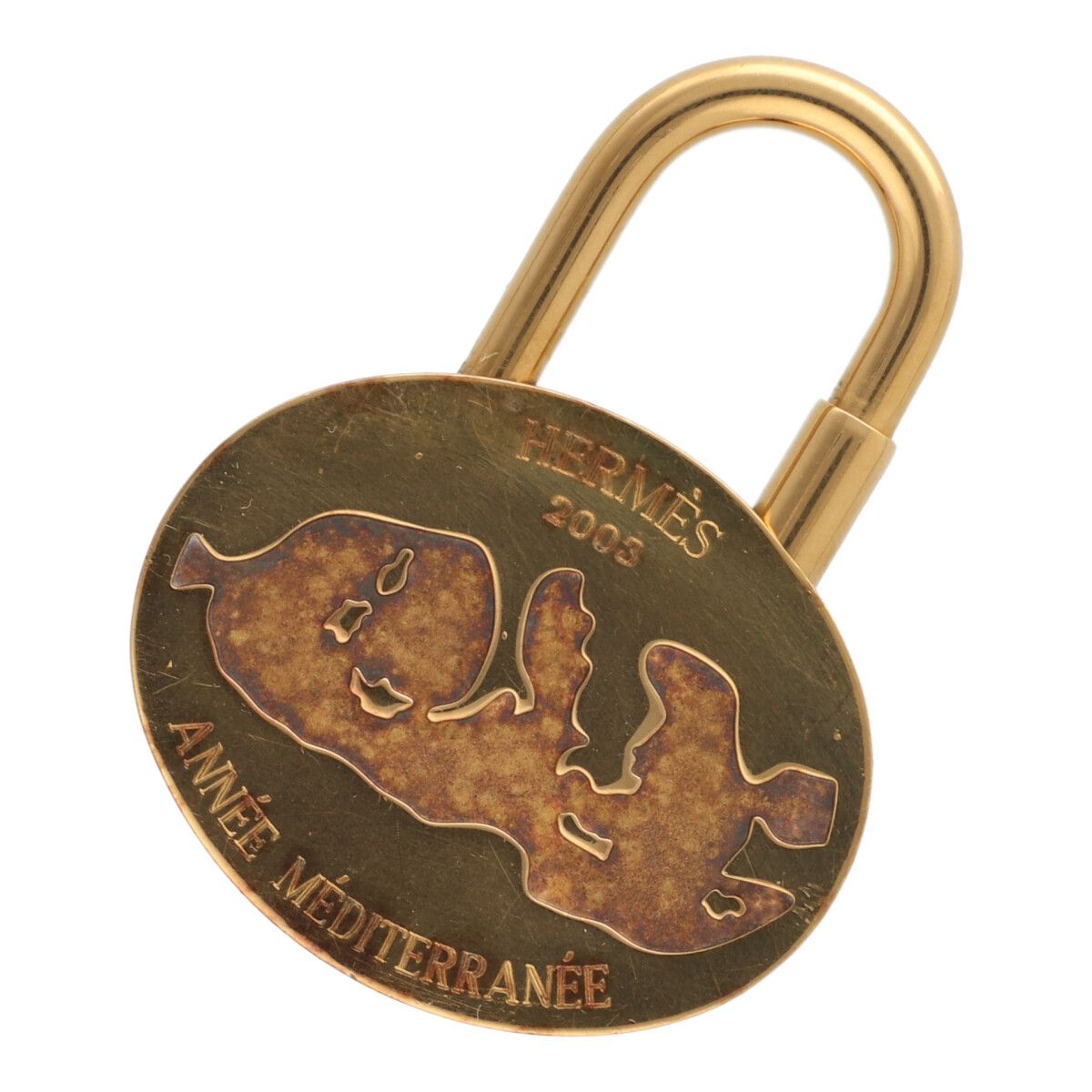 【中古】 HERMES エルメス  バッグ用ロック   カデナ 地中海 2003 22006932 YM