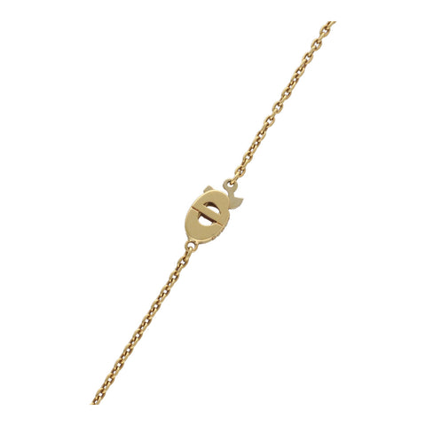 【中古】 Christian Dior クリスチャン・ディオール CDロゴ ネックレス K18 YG WG ゴールド ペンダント 22011381DS