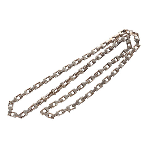 【中古】 Tiffany ＆ Co. ティファニー Tチェーン ネックレス Ag925 シルバー 20inch Tナロー ネックレス 22014427 RS