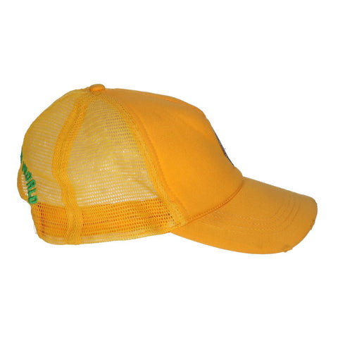 【中古】 DSQUARED２ ディースクエアード メッシュ キャップ  イエロー ベースボールキャップ ワッペン 帽子 22016365 RS