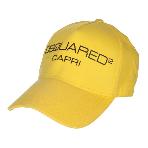 【中古】 DSQUARED２ ディースクエアード  キャップ   D2 ロゴ キャップ S82BC0270 イエロー 黄色 帽子 22020115 RS