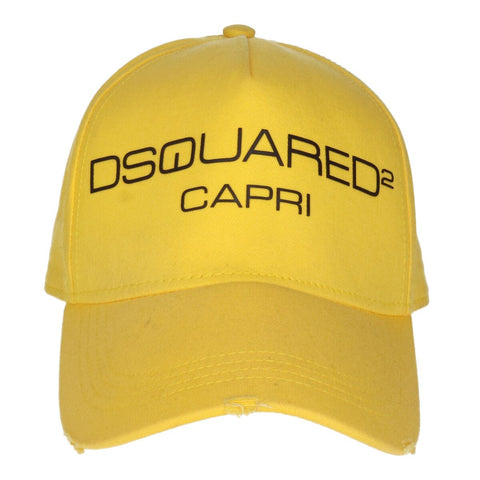 【中古】 DSQUARED２ ディースクエアード  キャップ   D2 ロゴ キャップ S82BC0270 イエロー 黄色 帽子 22020115 RS