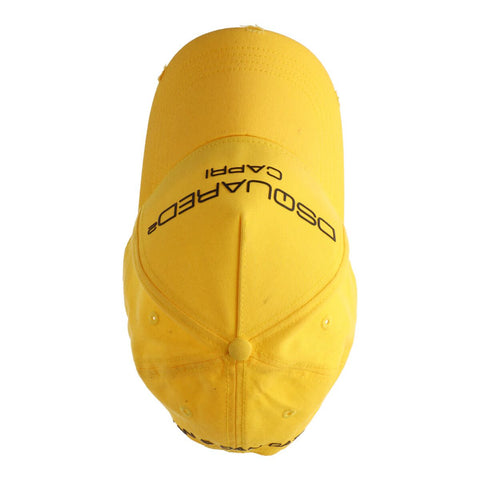 【中古】 DSQUARED２ ディースクエアード  キャップ   D2 ロゴ キャップ S82BC0270 イエロー 黄色 帽子 22020115 RS