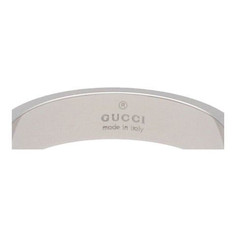 【中古】 GUCCI グッチ 指輪・リング  660070 J8502 9000 18K スリムリング ホワイトゴールド 13号 ギフト 22028097 MK