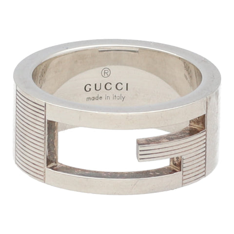 【中古】 GUCCI グッチ  指輪・リング ブランデッド G 032660 SV 指輪　 22031402 LI