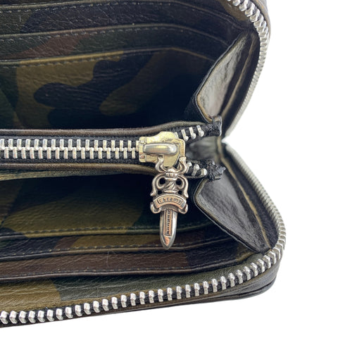 【中古】 CHROME HEARTS クロムハーツ メンズ 長財布 REC F ZIP #2 カモフラージュ 3クロスパッチ 22032609 MK
