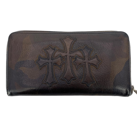 【中古】 CHROME HEARTS クロムハーツ メンズ 長財布 REC F ZIP #2 カモフラージュ 3クロスパッチ 22032609 MK