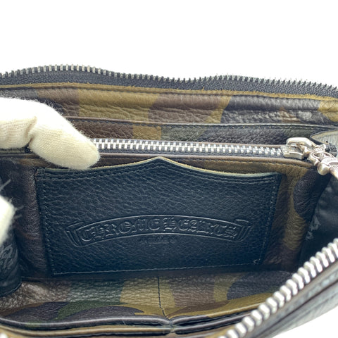 【中古】 CHROME HEARTS クロムハーツ メンズ 長財布 REC F ZIP #2 カモフラージュ 3クロスパッチ 22032609 MK