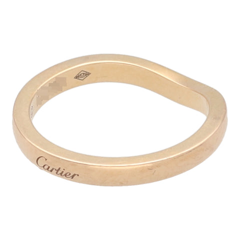 【中古】 Cartier カルティエ 指輪 B4098546 バレリーナウェディングリング 46 6号相当 ピンクゴールド 22040309 MK